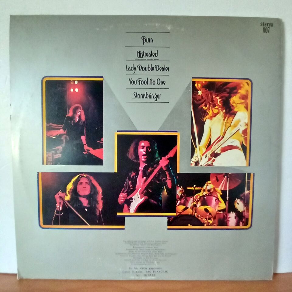 DEEP PURPLE – MADE IN EUROPE (1977) - YERLİ BASKI LP 2.EL PLAK