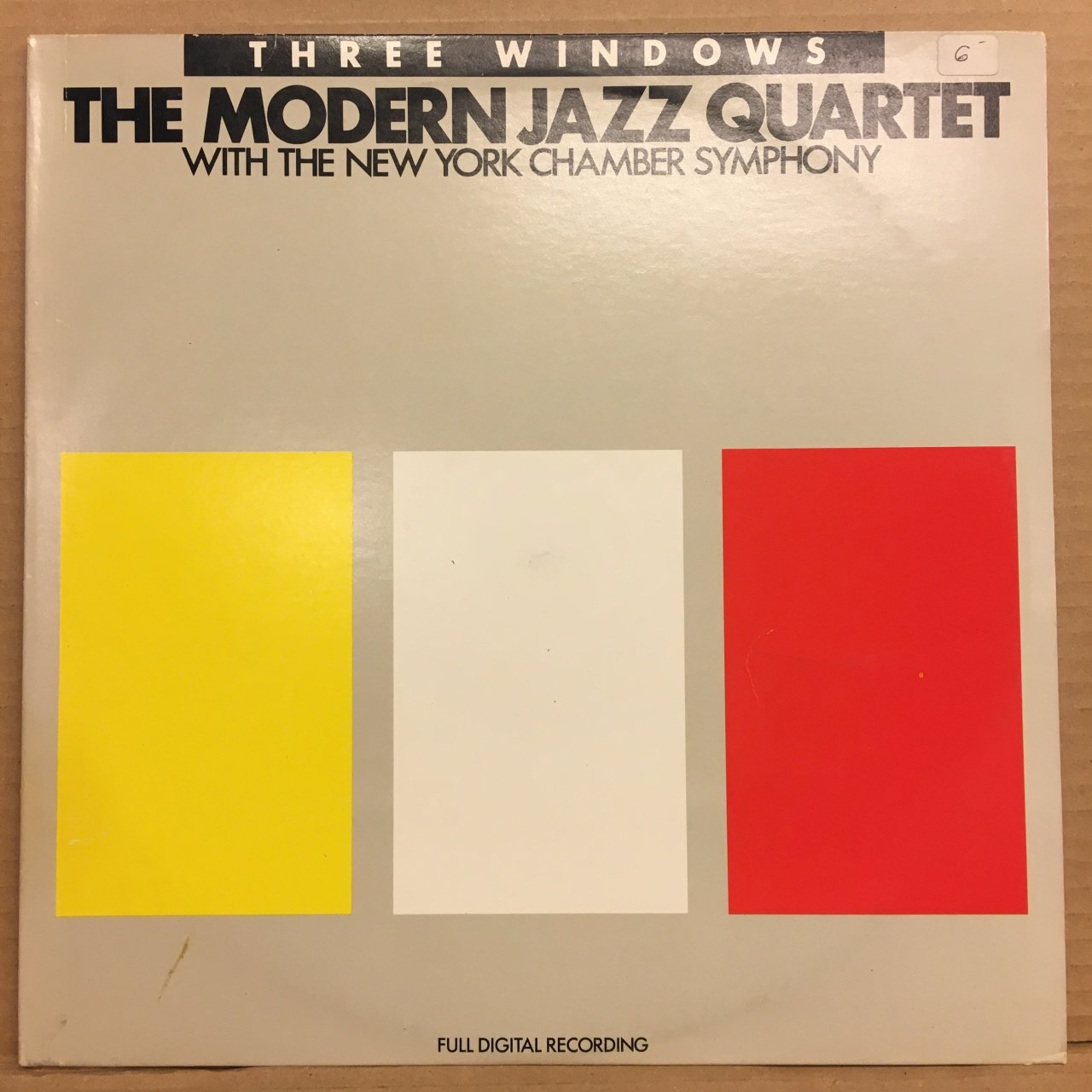 MODERN JAZZ QUARTET with NEW YORK CHAMBER SYMPHONY - THREE WINDOWS 1987 2.EL PLAK