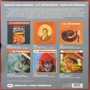 MERCURY LIVING PRESENCE - THE COLLECTOR'S EDITION #2 ANTAL DORATI, MARCEL DUPRE, (2013) - 6xLP LIMITED EDITION NUMBERED BOX SET SIFIR