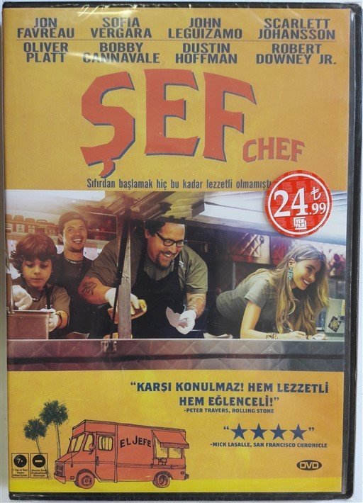 ŞEF - CHEF - JON FAVREAU - SCARLETT JOHANSSON - DUSTIN HOFFMAN - ROBERT DOWNEY JR - DVD SIFIR