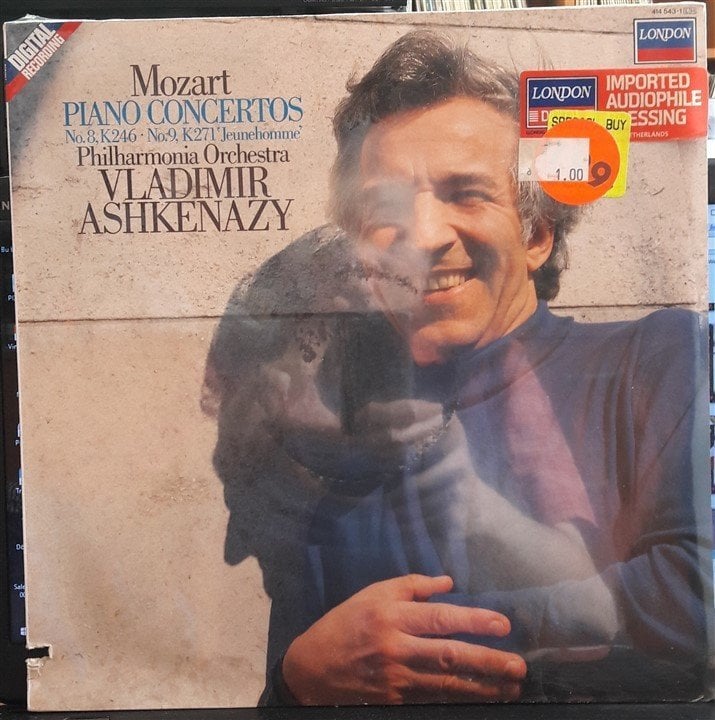 MOZART: PIANO CONCERTOS NOS.8&9, PHILHARMONIA ORCHESTRA, VLADIMIR ASHKENAZY - SIFIR PLAK