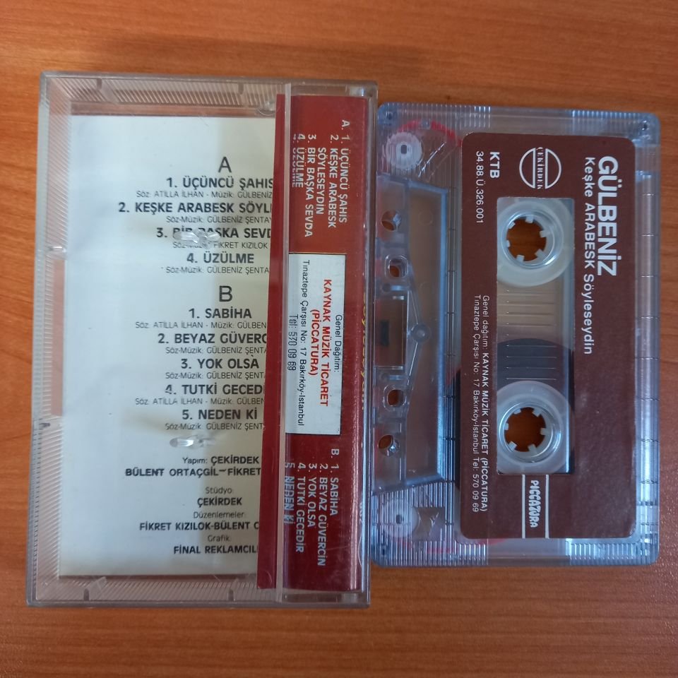 GÜLBENİZ - KEŞKE ARABESK SÖYLESEYDİN (1988) - KASET 2.EL