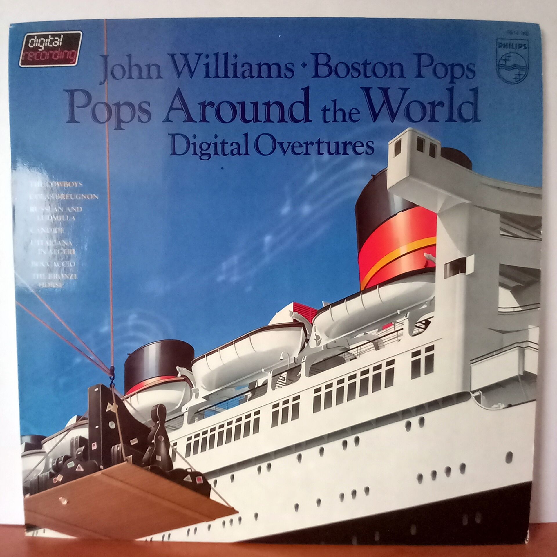 JOHN WILLIAMS • BOSTON POPS – POPS AROUND THE WORLD / DIGITAL OVERTURES (1982) - LP 2.EL PLAK