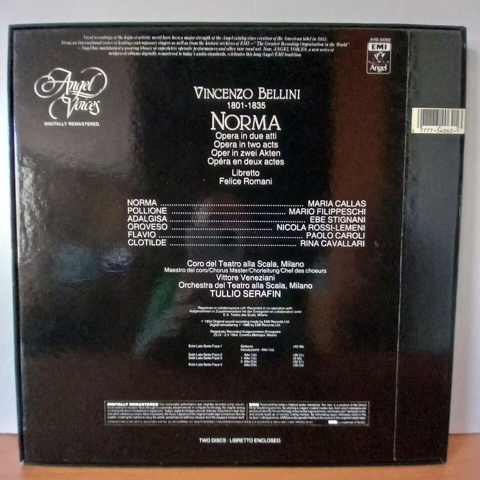 BELLINI: NORMA / CALLAS, ORCHESTRA E CORO DEL TEATRO ALLA SCALA DI MILANO, SERAFIN (1986) - 2LP BOX SET 2.EL PLAK