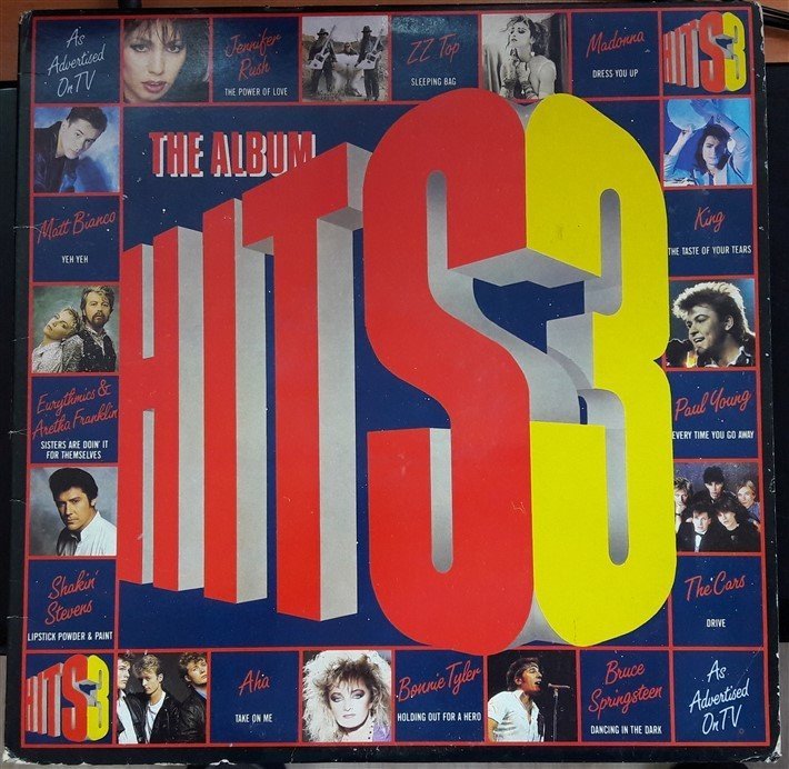 HITS 3 - MADONNA-ZZ TOP-JENNIFER RUSH-PAUL YOUNG-CARS-BRUCE SPRINSTEEN-AHA-BONNIE TYLER-SADE- 2.EL 2PLAK