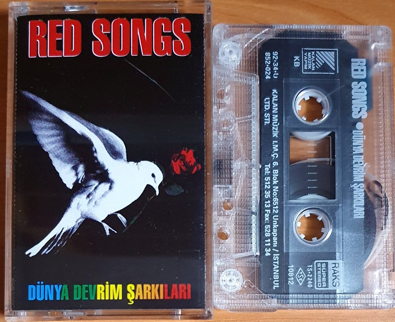 RED SONGS / DÜNYA DEVRİM ŞARKILARI (1992) - KASET KALAN MÜZİK 2.EL