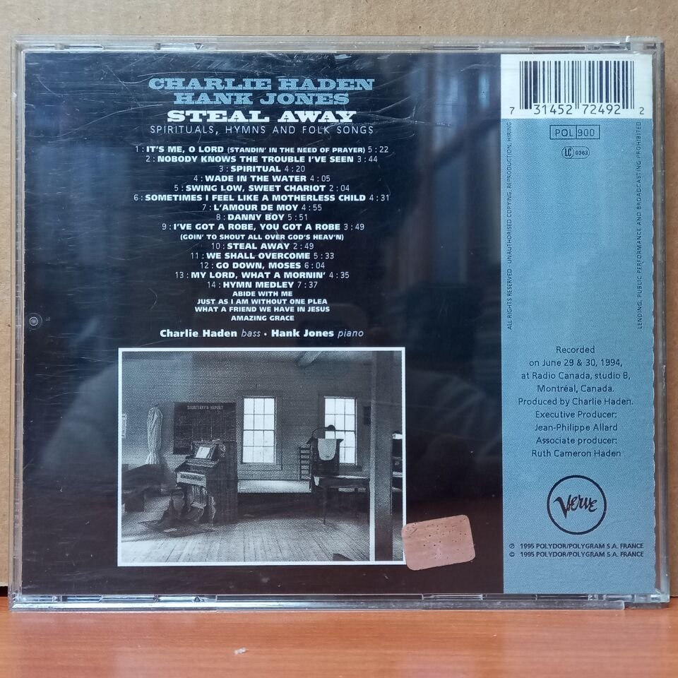 CHARLIE HADEN & HANK JONES – STEAL AWAY / SPIRITUALS, HYMNS AND FOLK SONGS (1995) - CD 2.EL