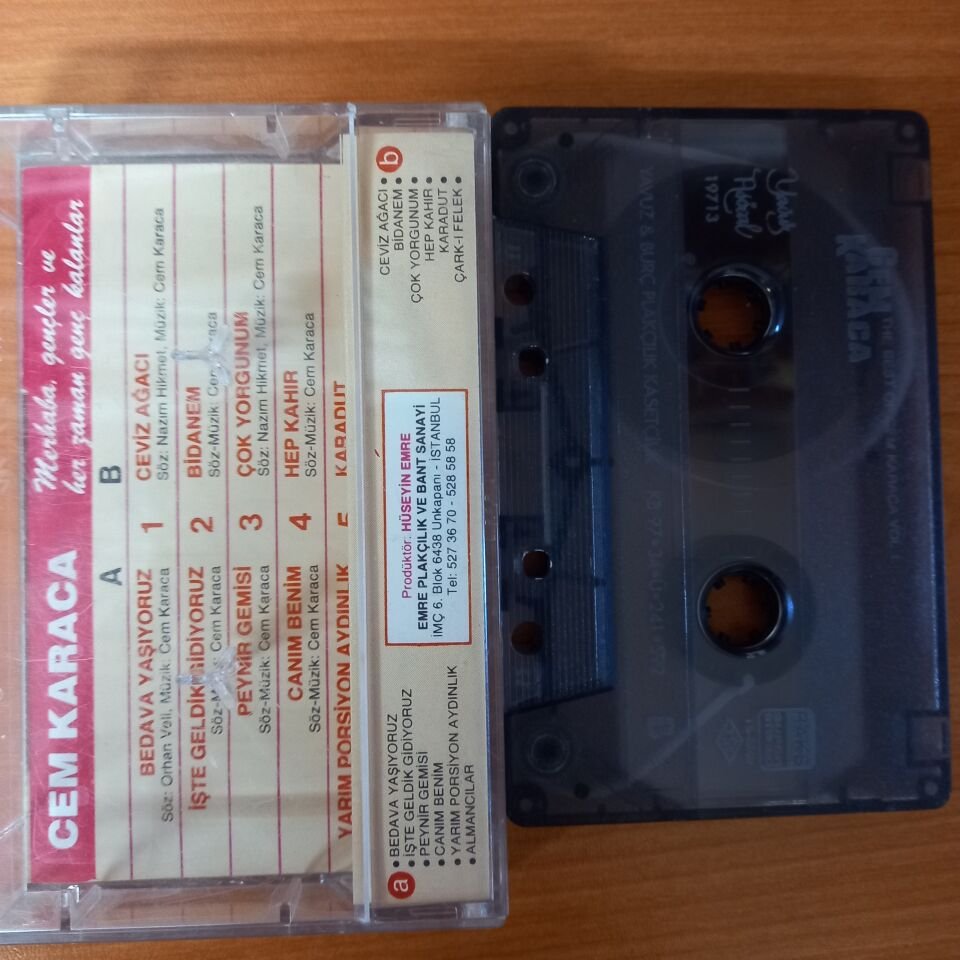 CEM KARACA - MERHABA GENÇLER VE HER ZAMAN GENÇ KALANLAR (1997) - KASET 2.EL