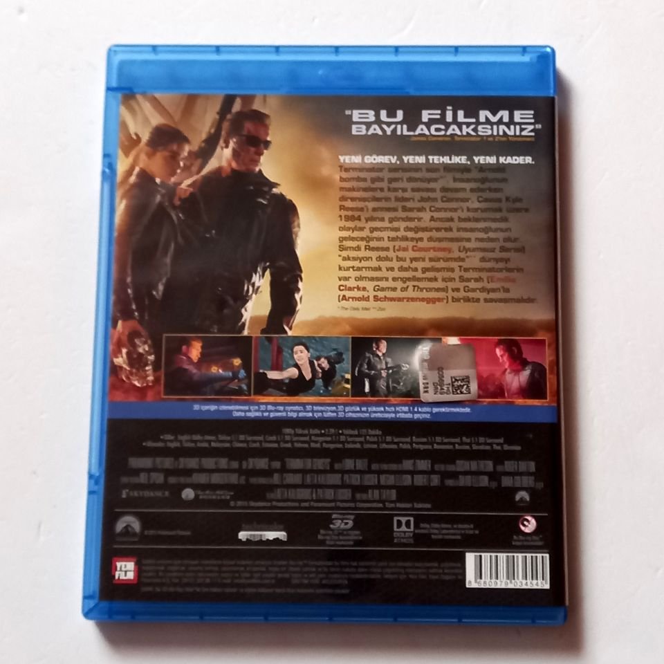 TERMINATOR GENISYS 3D - ARNOLD SCHWARZENEGGER, EMILIA CLARKE - YÖN.: ALAN TAYLOR - 3D BLU-RAY  2.EL