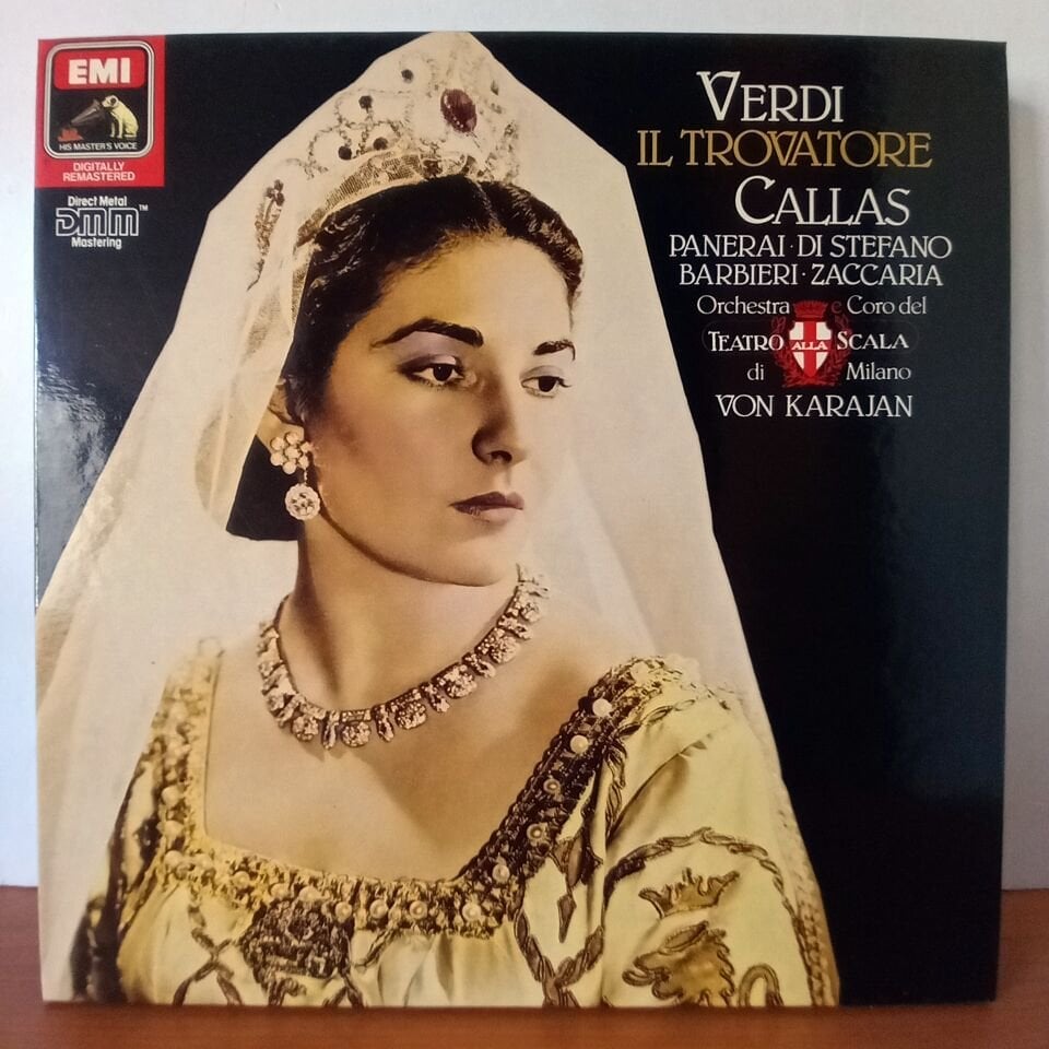 VERDI: IL TROVATORE / CALLAS, PANERAI, DI STEFANO, BARBIERI, ZACCARIA, ORCHESTRA E CORO DEL TEATRO ALLA SCALA, VON KARAJAN (1987) - 2LP BOX SET 2.EL PLAK