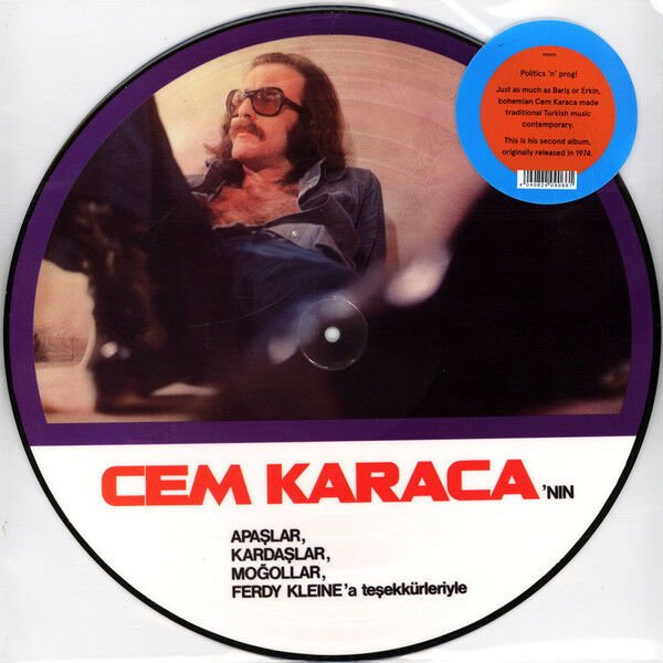 CEM KARACA - APAŞLAR KARDAŞLAR MOĞOLLAR VE FERDY KLEINE'A TEŞEKKÜRLERİYLE (1974) - LP 2022 EDITION PICTURE DISC SIFIR PLAK