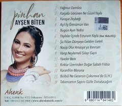 AYŞEN BİTEN - PİNHAN (2019) - CD İSME İMZALI AHENK 2.EL