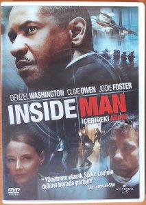 INSIDE MAN - İÇERİDEKİ ADAM - DENZEL WASHINGTON - CLIVE OWEN - JODIE FOSTER - DVD 2.EL