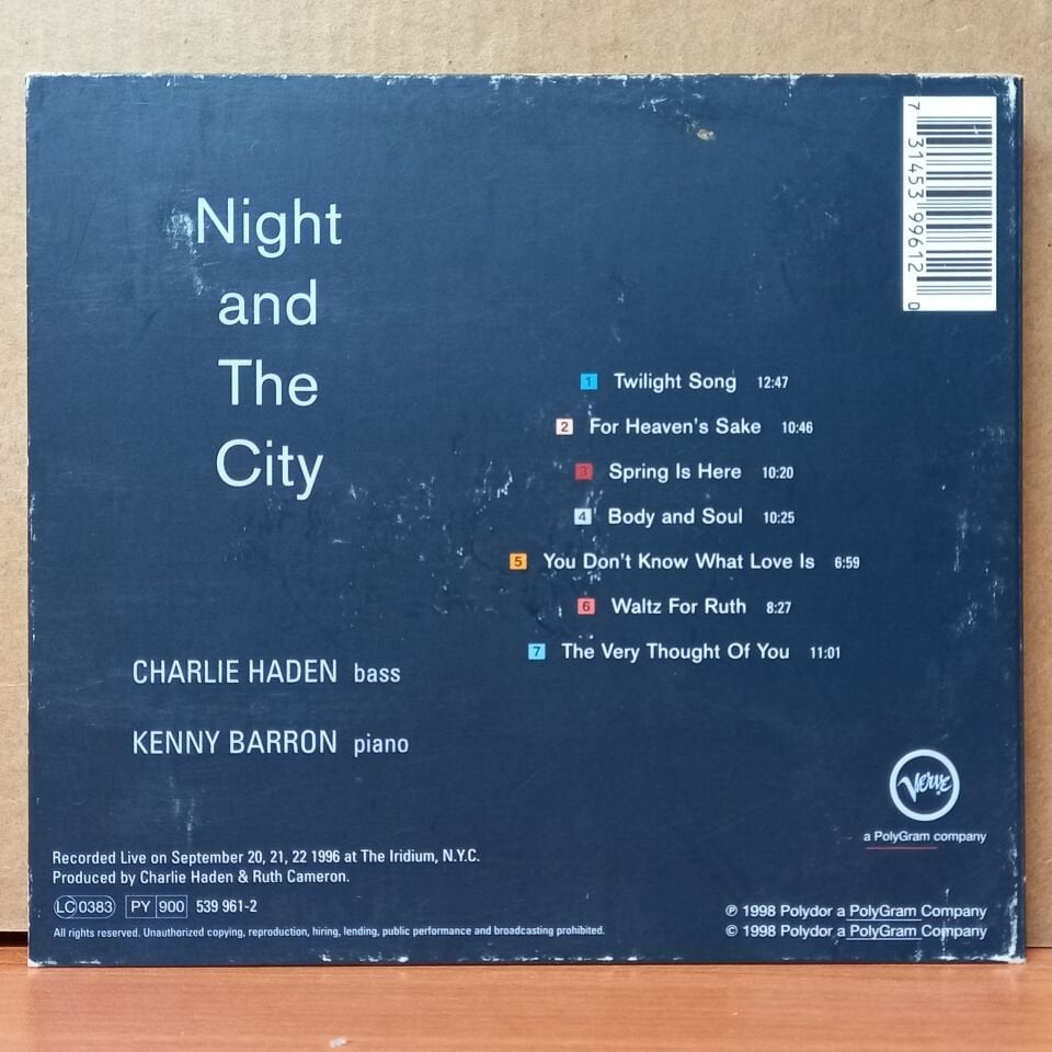 CHARLIE HADEN AND KENNY BARRON – NIGHT AND THE CITY (1998) - CD 2.EL