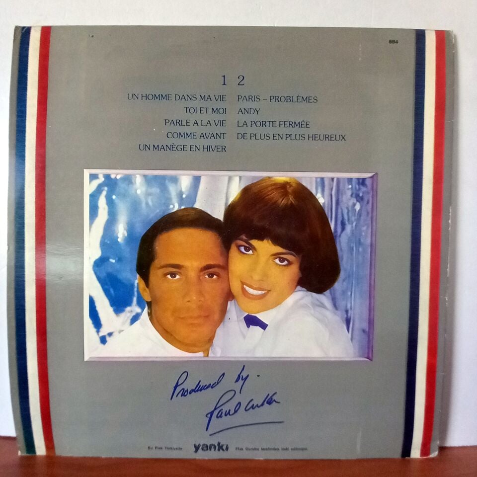 MIREILLE MATHIEU CHANTE PAUL ANKA – TOI ET MOI (1980) - YERLİ BASKI LP 2.EL PLAK