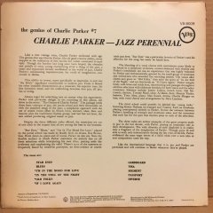 CHARLIE PARKER - JAZZ PERENIAL VERVE 2.EL PLAK