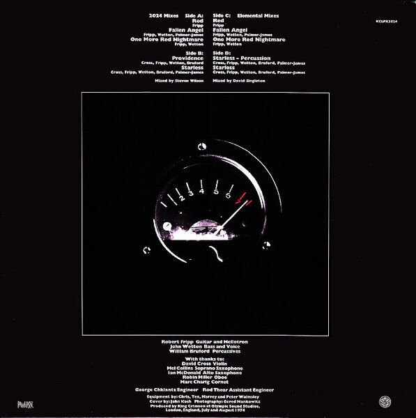 KING CRIMSON - RED (1974) - 2xLP 200GR 2024 STEVEN WILSON MIX & DAVID SINGLETON ELEMENTAL MIXES EDITION SIFIR PLAK
