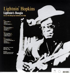 LIGHTNIN' HOPKINS - LIGHTNIN'S BOOGIE / LIVE AT THE RISING SUN (1995) - 2LP GATEFOLD 2016 EDITION 180GR SIFIR PLAK