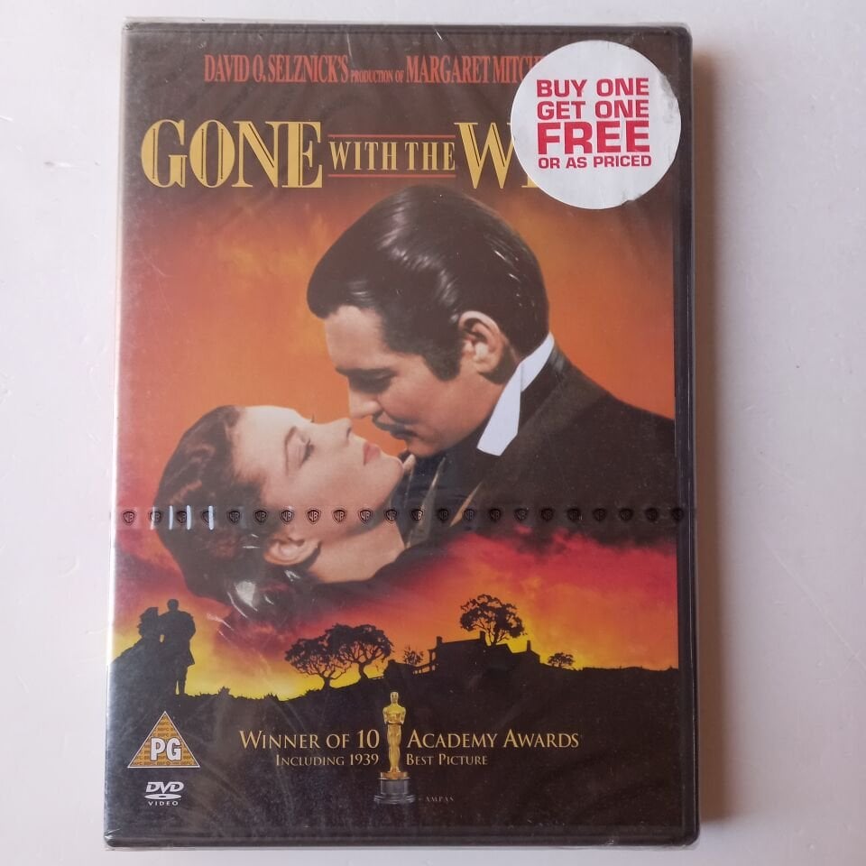 GONE WITH THE WIND - CLARK GABLE, VIVIEN LEIGH - DVD AMBALAJINDA SIFIR