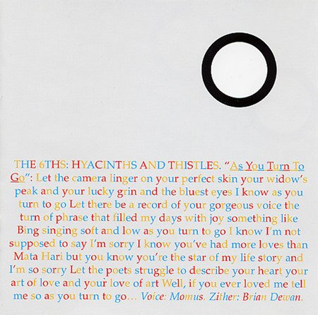 THE 6THS - HYACINTHS AND THISTLES (2000) - CD INDIE SYNTH POP 2.EL
