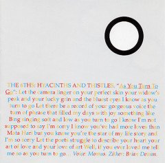 THE 6THS - HYACINTHS AND THISTLES (2000) - CD INDIE SYNTH POP 2.EL