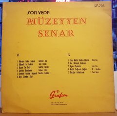 MÜZEYYEN SENAR - SON VEDA - LP 2.EL