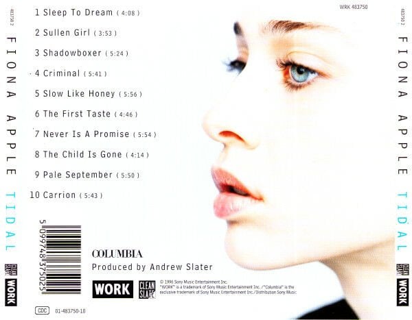 FIONA APPLE - TIDAL (1996) - CD JEWEL CASE AMBALAJINDA SIFIR