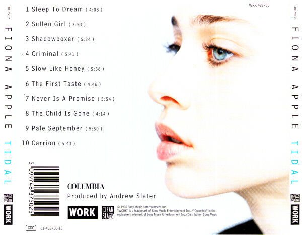 FIONA APPLE - TIDAL (1996) - CD JEWEL CASE AMBALAJINDA SIFIR