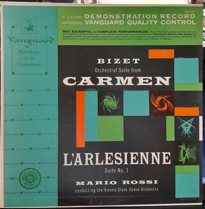 BIZET: CARMEN SUITE, L'ARLESIENNE SUITE, MARIO ROSSI - PLAK 2.EL