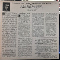 BIZET: CARMEN SUITE, L'ARLESIENNE SUITE, MARIO ROSSI - PLAK 2.EL