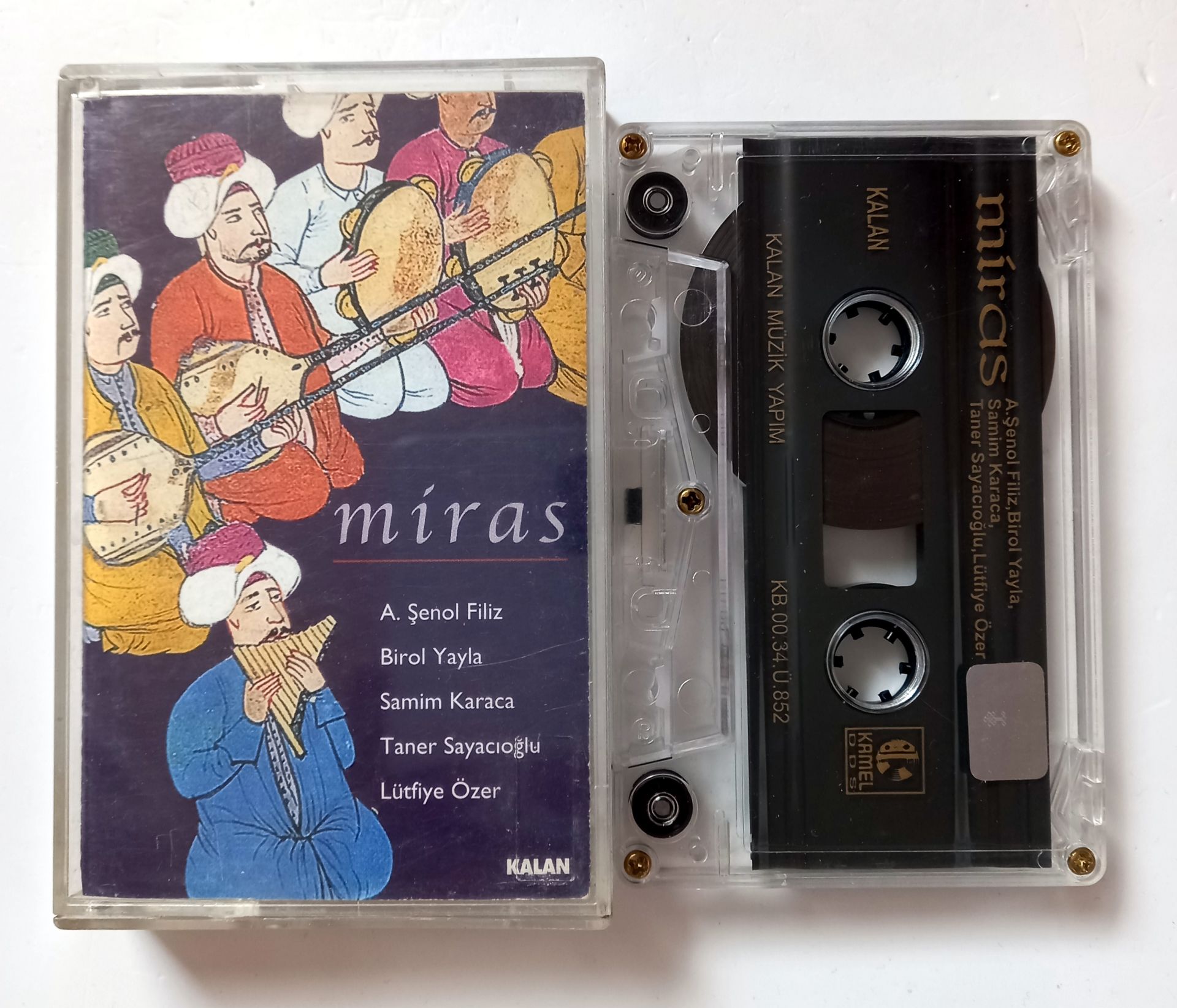 A. ŞENOL FİLİZ, BİROL YAYLA, SAMİM KARACA, TANER SAYACIOĞLU, LÜTFİYE ÖZER - MİRAS (2000) - KASET 2.EL
