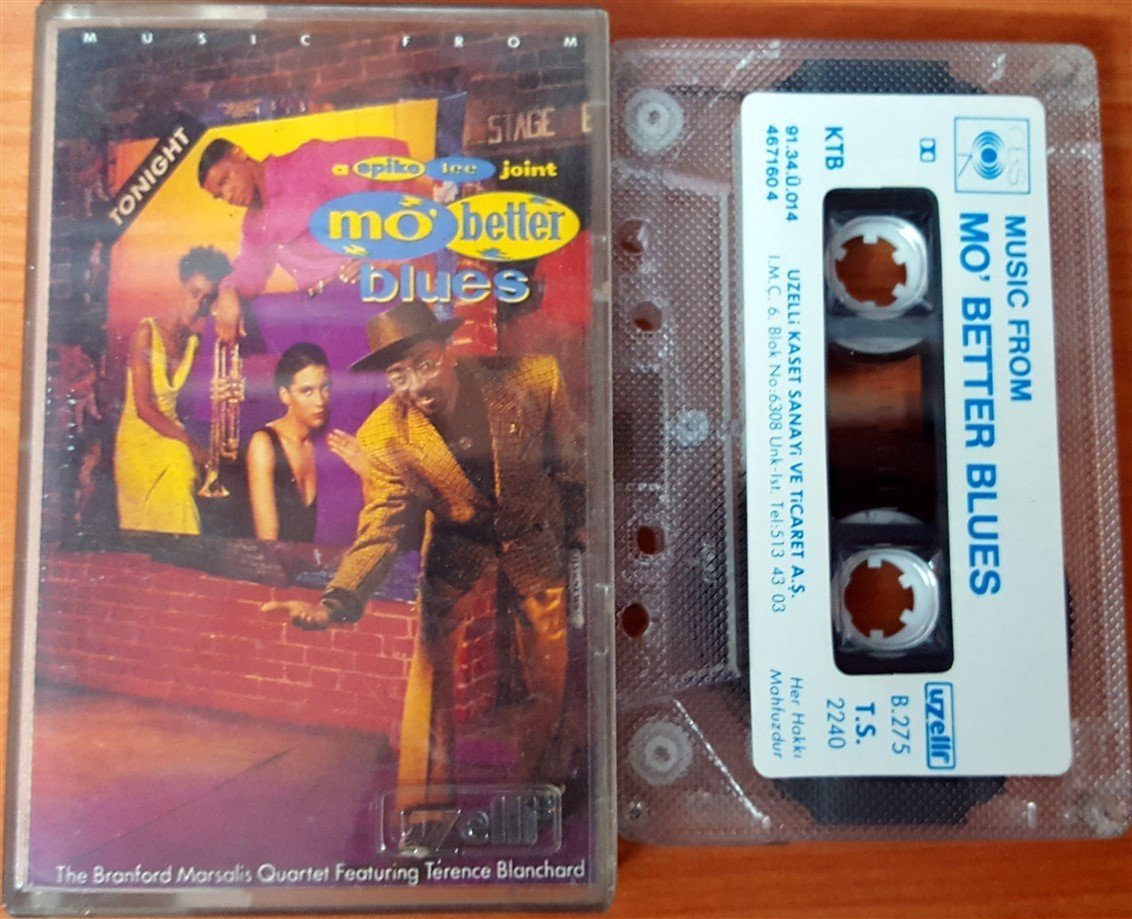 MO BETTER BLUES - SOUNDTRACK (1991) UZELLI CASSETTE MADE IN TURKEY ''USED'' PAPER LABEL