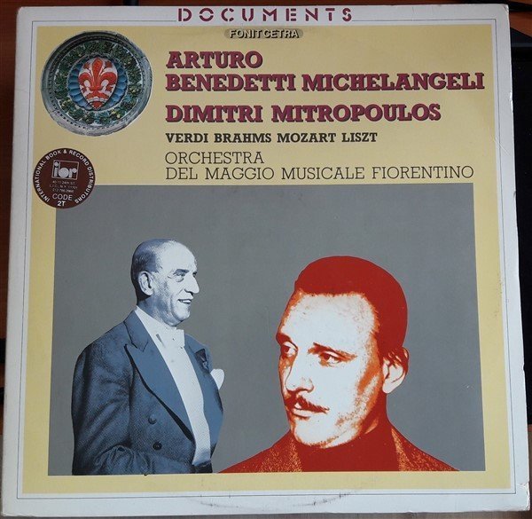 ARTURO BENEDETTI MICHELANGELI, DIMITRI MITROPOULOS - VERDI,BRAHMS,MOZART,LISZT ORCHESTRA DEL MAGGIO MUSICALE FIORENTINO - LP 2.EL