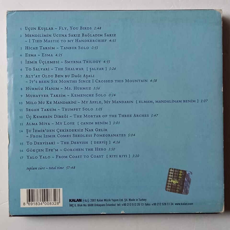 MUAMMER KETENCOĞLU – İZMİR HATIRASI ~ SMYRNA RECOLLECTIONS (2007) - CD + KİTAP 2.EL