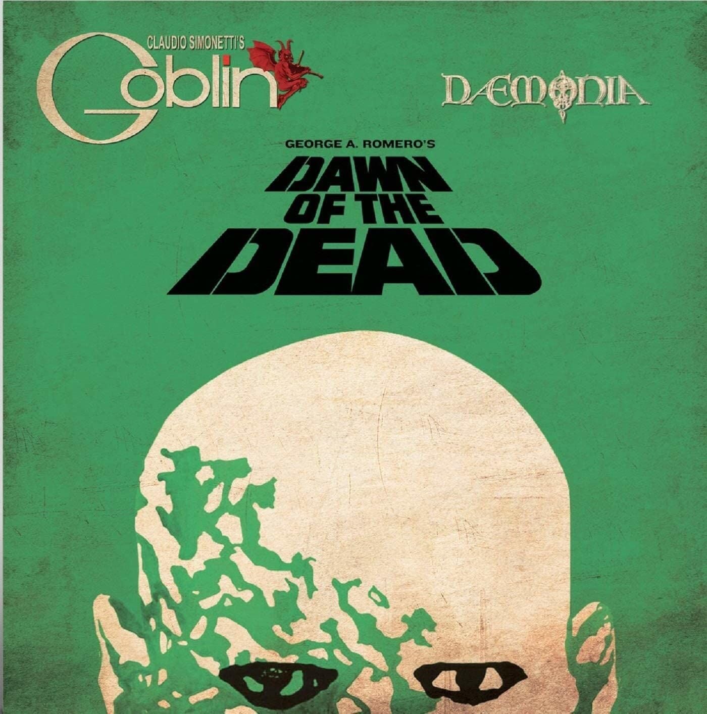 GOBLIN – GEORGE A. ROMERO'S DAWN OF THE DEAD / ZOMBI (1978) - LP REISSUE TRANSPARENT LIME COLOURED 40TH ANNIVERSARY EDITION SIFIR PLAK