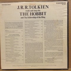 J.R.R. TOLKIEN READS AND SINGS HIS THE HOBBIT & THE FELLOWSHIO OF THE RING 1975 2.EL PLAK
