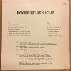 LOUIS ARMSTRONG - REMINISCIN' WITH LOUIS 1978 2.EL PLAK