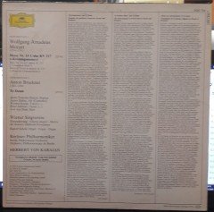 MOZART: CORONATION MASS, BRUCKNER: TE DEUM, ANNA TOMOWA-SINTOW, AGNES BALTSA, KARAJAN - 2.EL PLAK