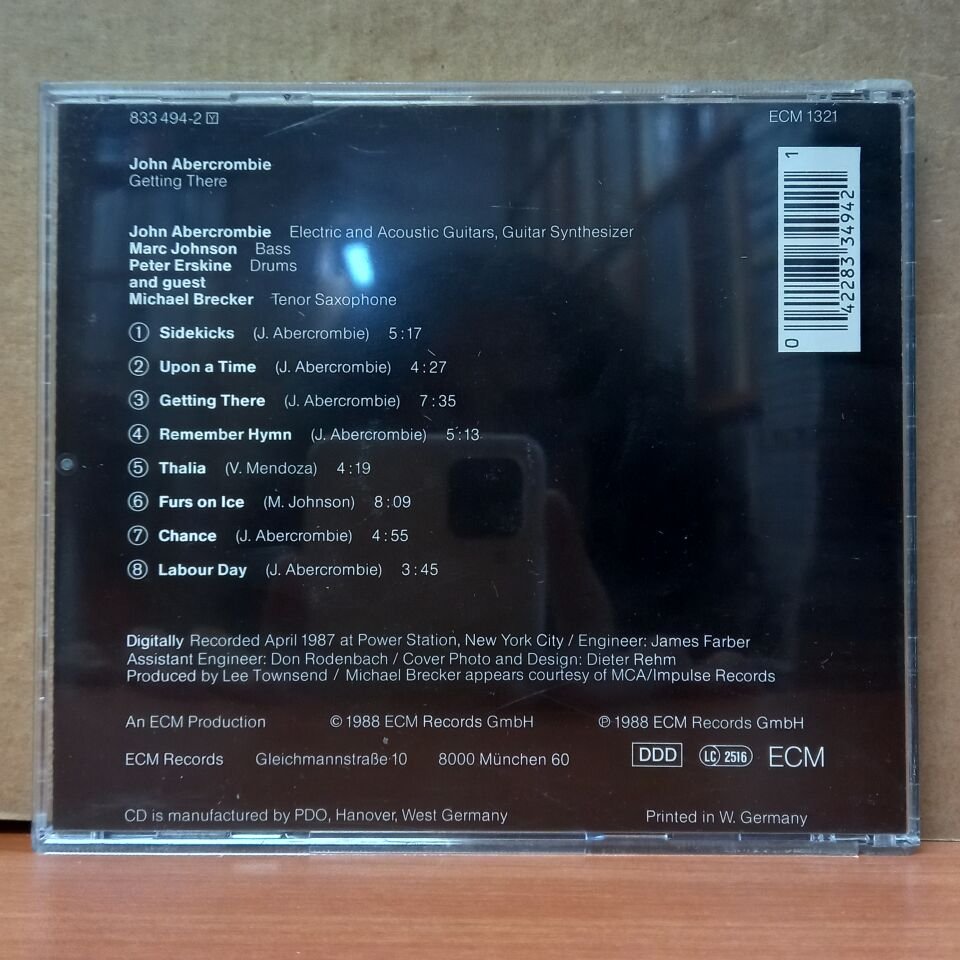 JOHN ABERCROMBIE - GETTING THERE (1988) - CD 2.EL