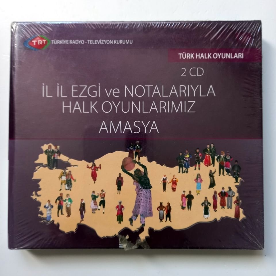 İL İL EZGİ VE NOTALARIYLA HALK OYUNLARIMIZ: AMASYA / TÜRK HALK OYUNLARI / TRT ARŞİV SERİSİ 128 - 2CD SIFIR
