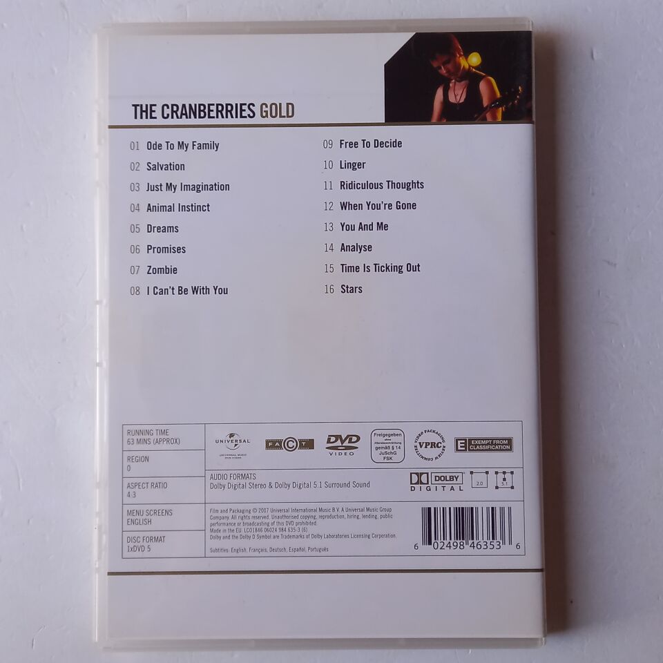 THE CRANBERRIES – GOLD: THE VIDEOS (2007) - DVD 2.EL