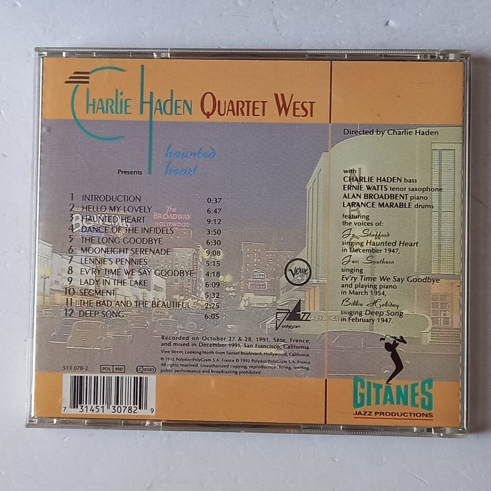 CHARLIE HADEN, QUARTET WEST – HAUNTED HEART (1992) - CD 2.EL