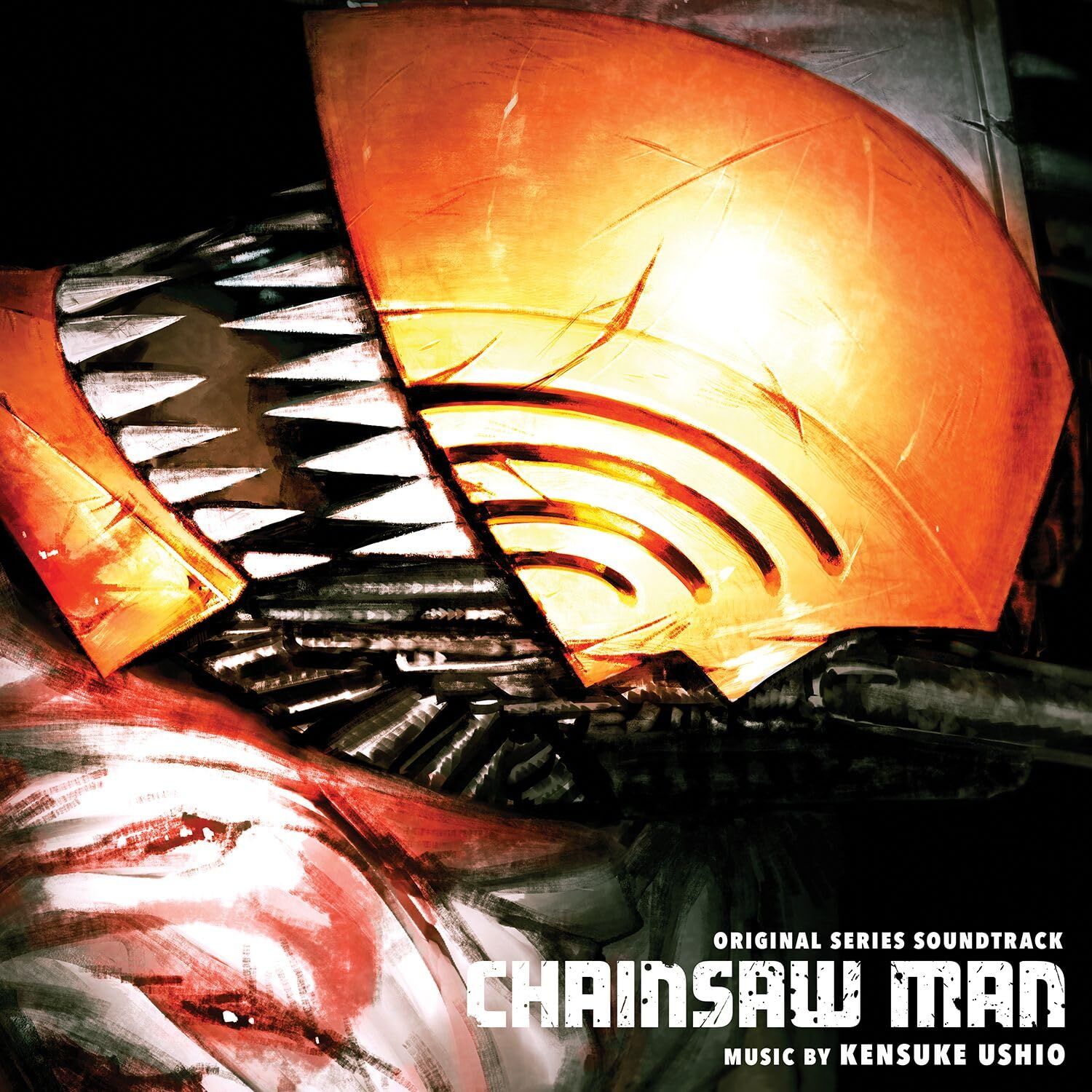 CHAINSAW MAN - ORIGINAL SERIES SOUNDTRACK / MUSIC BY KENSUKE USHIO (2024) - 2LP RED BLOOD & BLACK SMOKE COLOURED EDITION SIFIR PLAK