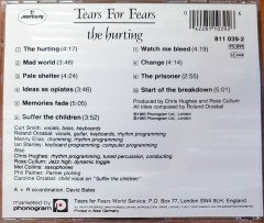 TEARS FOR FEARS - THE HURTING (1983) MERCURY / MADE IN WEST GERMANY CD 2.EL