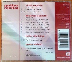 GUITAR RECITAL / PAGANINI, SCARLATTI, GIULIANI, VILLA-LOBOS / GUITAR: JOHN WILLIAMS (2001) CD 2.EL