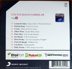 UNUTULMAYAN ŞARKILAR 2 / LEONARD COHEN, PAUL ANKA, CYRIUS, LOU RAWLS, JOE DASSIN (2011) CD 2.EL