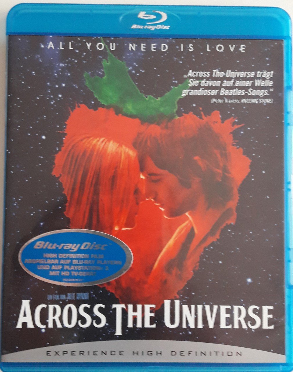 ACROSS THE UNIVERSE - EVAN RACHEL WOOD - JIM STURGESS - BLU-RAY 2.EL