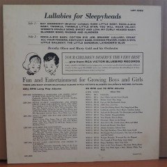LULLABIES FOR SLEEPY-HEADS - DOROTHY OLSEN - LP PLAK 2.EL