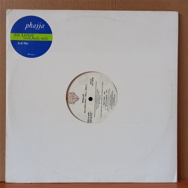 PHAJJA – SO LONG [WELL, WELL, WELL] (1997) - 12'' 33RPM MAXI SINGLE 2.EL PLAK