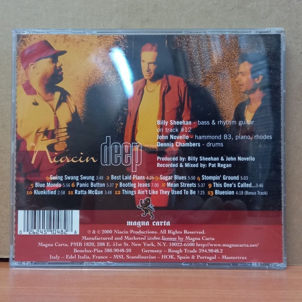 NIACIN - DEEP (2000) BILLY SHEEHAN DENNIS CHAMBERS - CD 2.EL